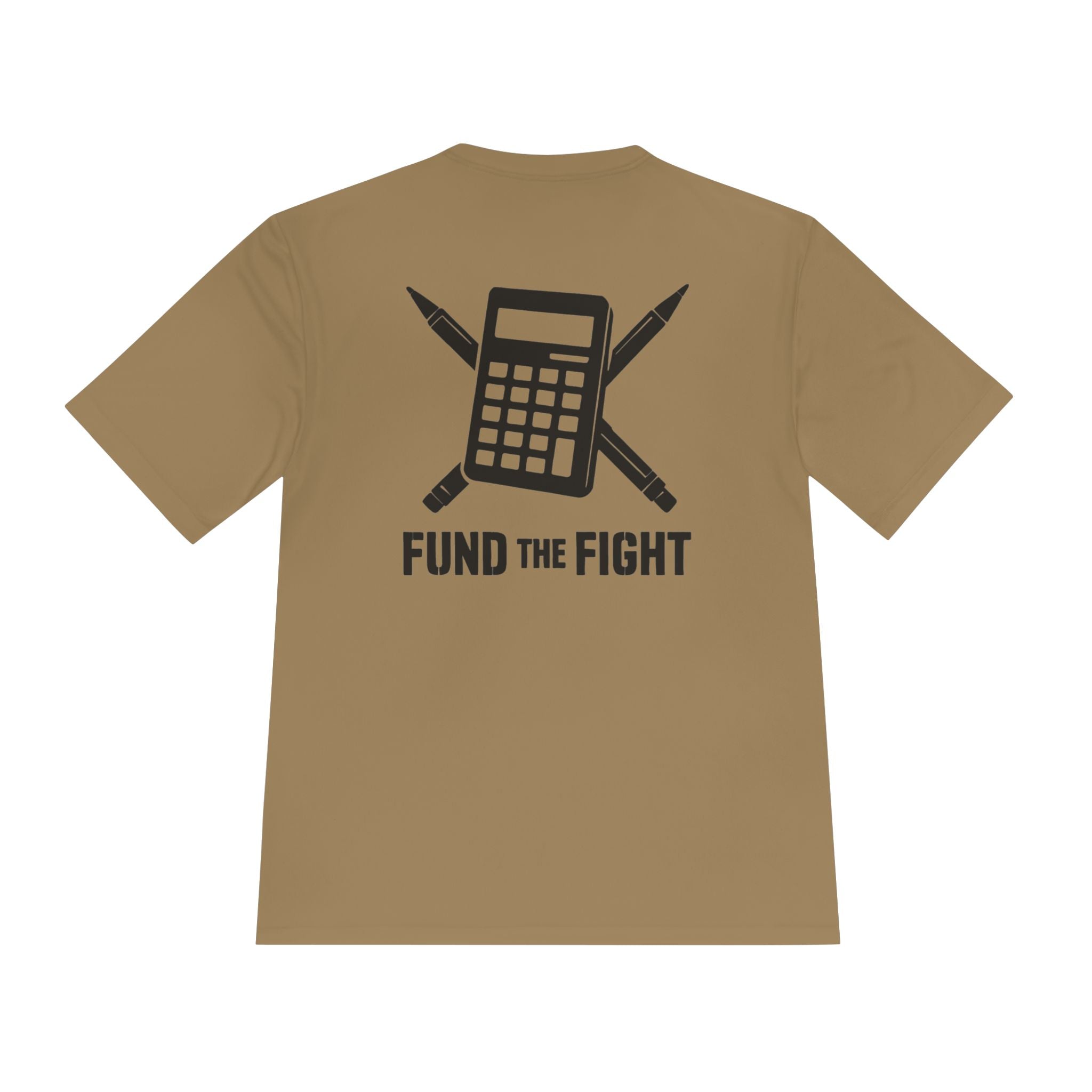 Fund the Fight Tee Budget Analyst — Calculator & Pens Graphic Moisture‑Wicking Shirt