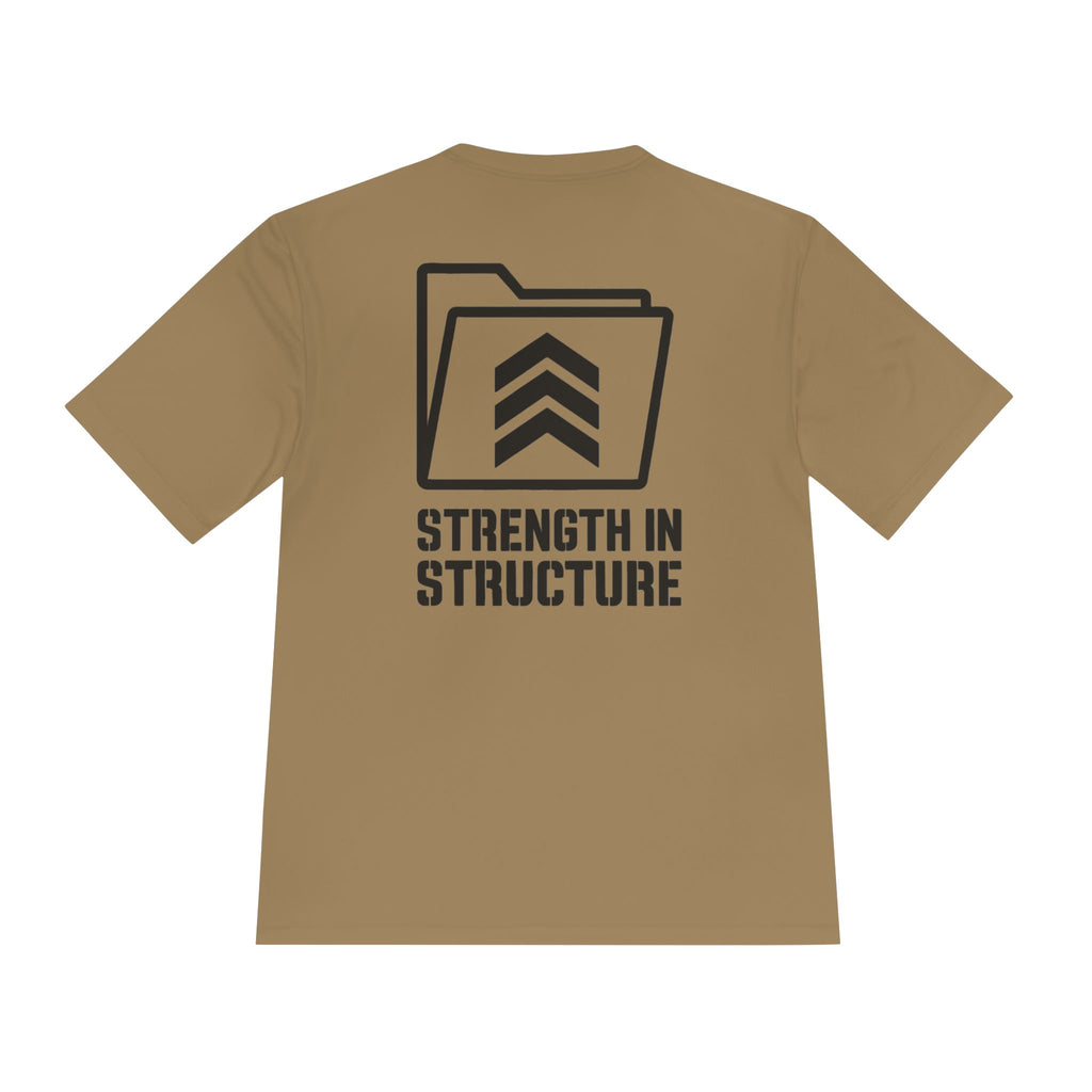 Strength In Structure Human Resources T‑Shirt — Minimalist Folder Logo Tee