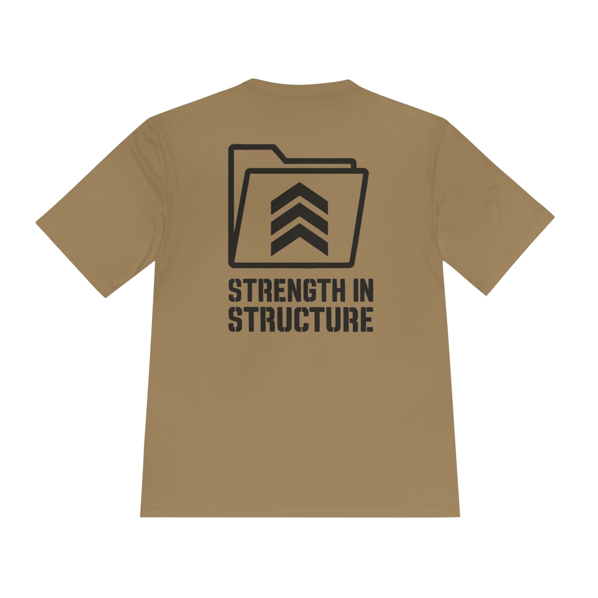 Strength In Structure Human Resources T‑Shirt — Minimalist Folder Logo Tee