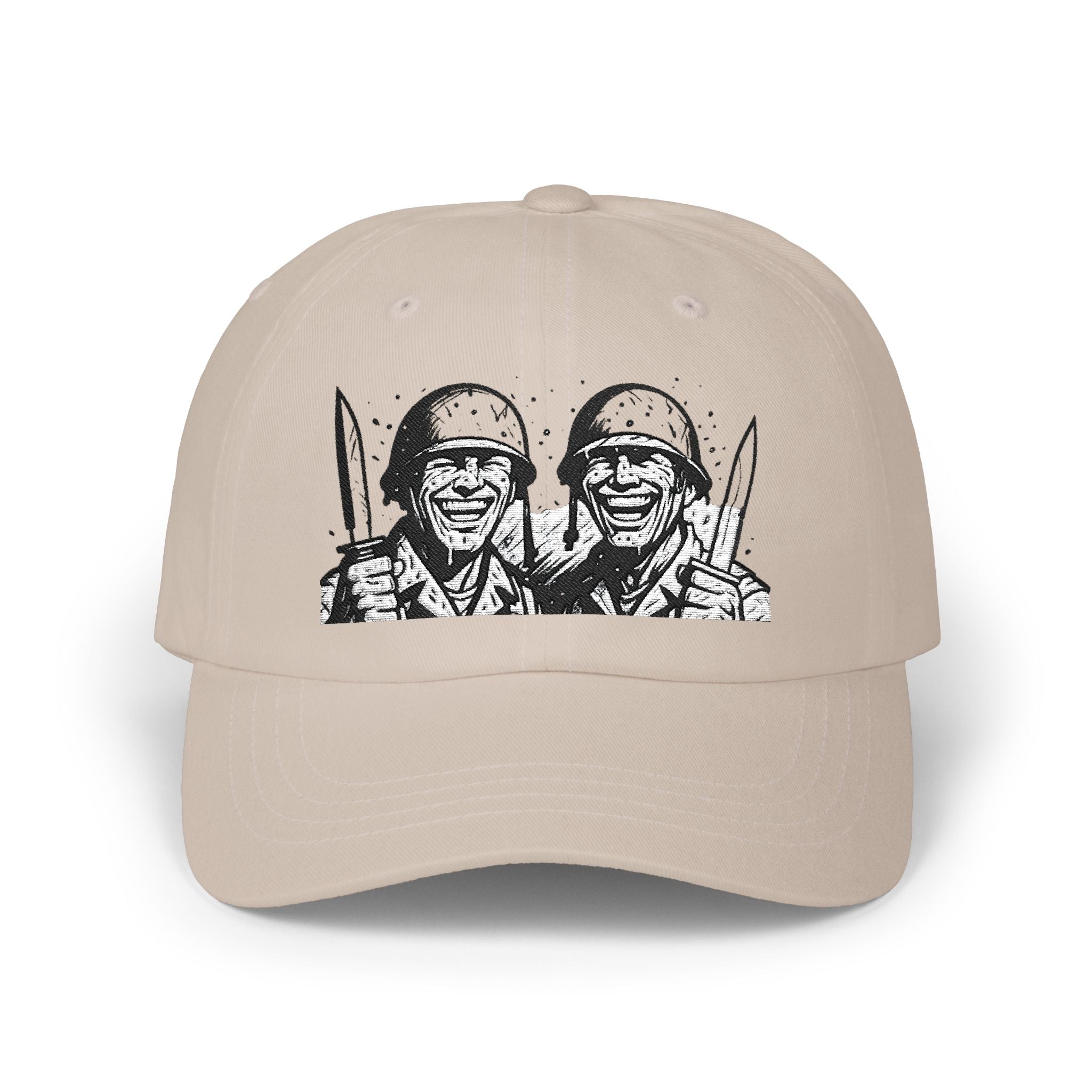 Vintage Soldier Smile Dad Cap – Retro WWII Troops Baseball Hat