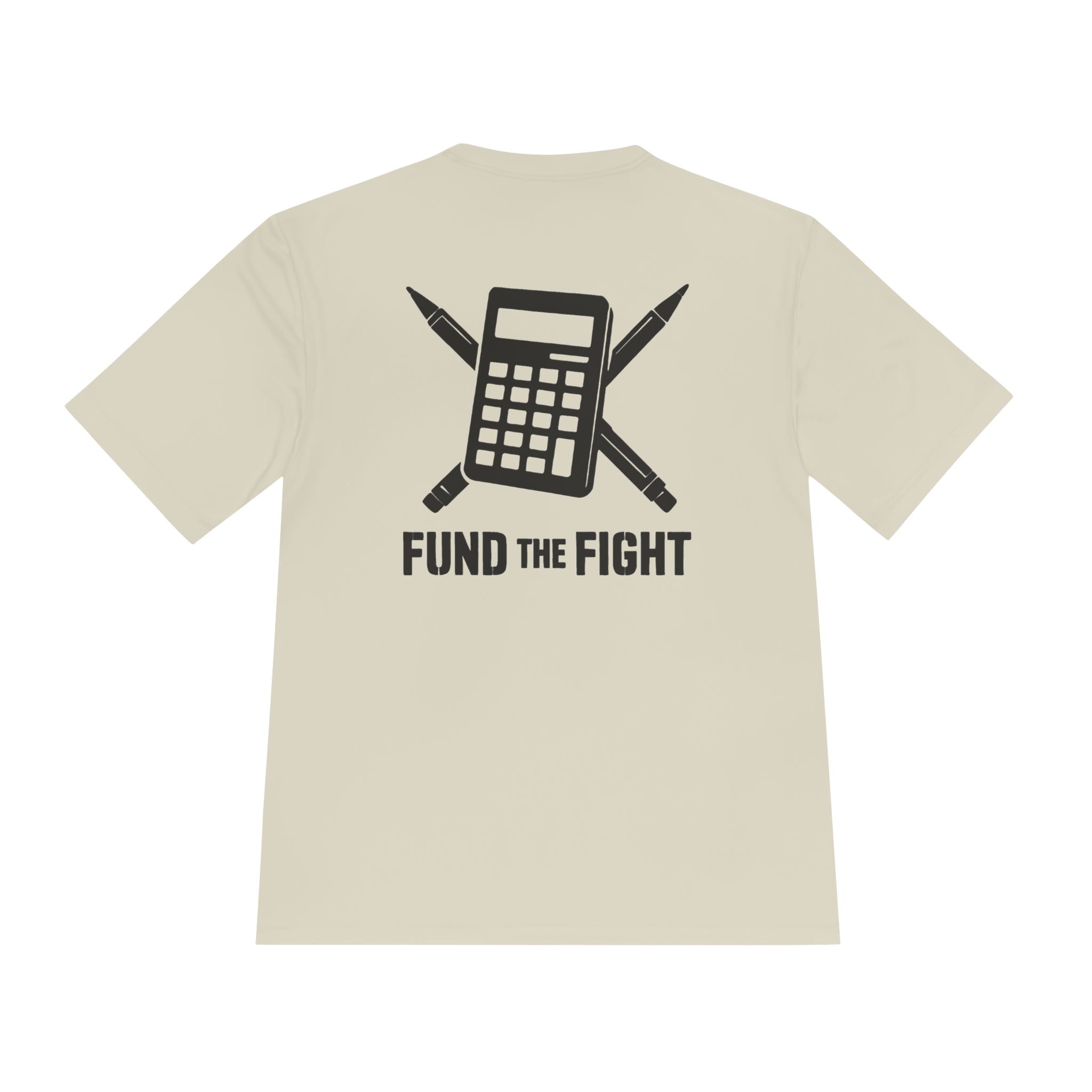 Fund the Fight Tee Budget Analyst — Calculator & Pens Graphic Moisture‑Wicking Shirt
