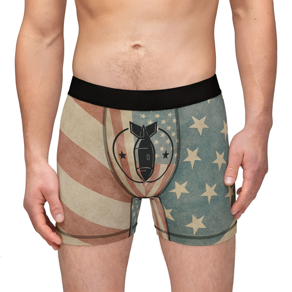 American Flag Boxer Briefs — Vintage Patriotic Men’s Underwear
