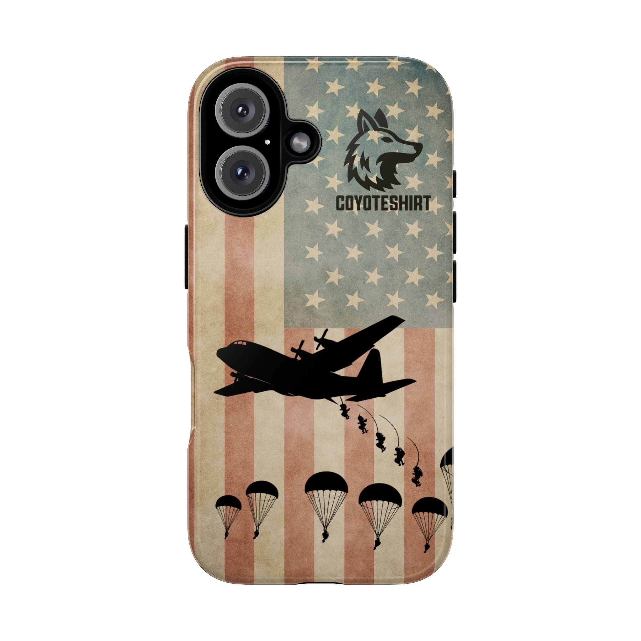 Military Paratrooper American Flag Phone Case