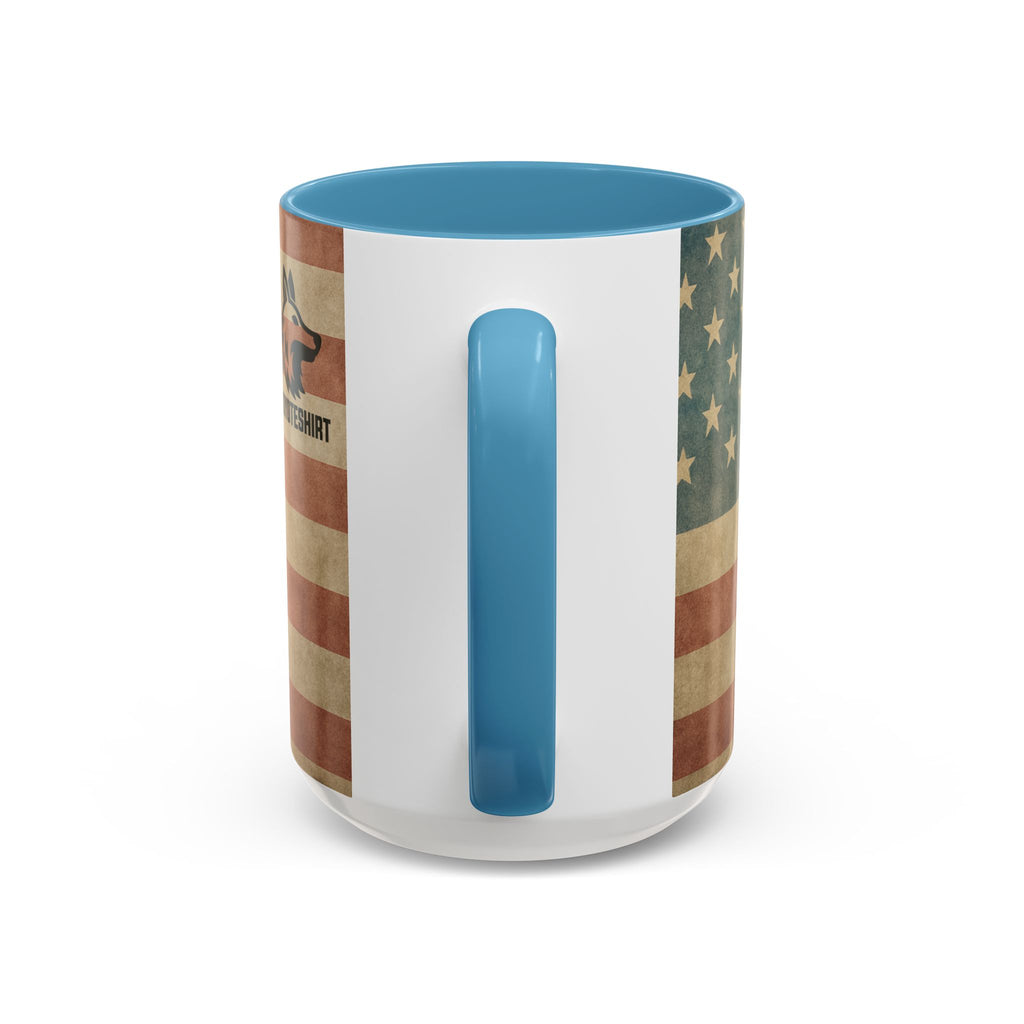 Patriotic Airborne Paratrooper Coffee Mug — Vintage American Flag Military Gift