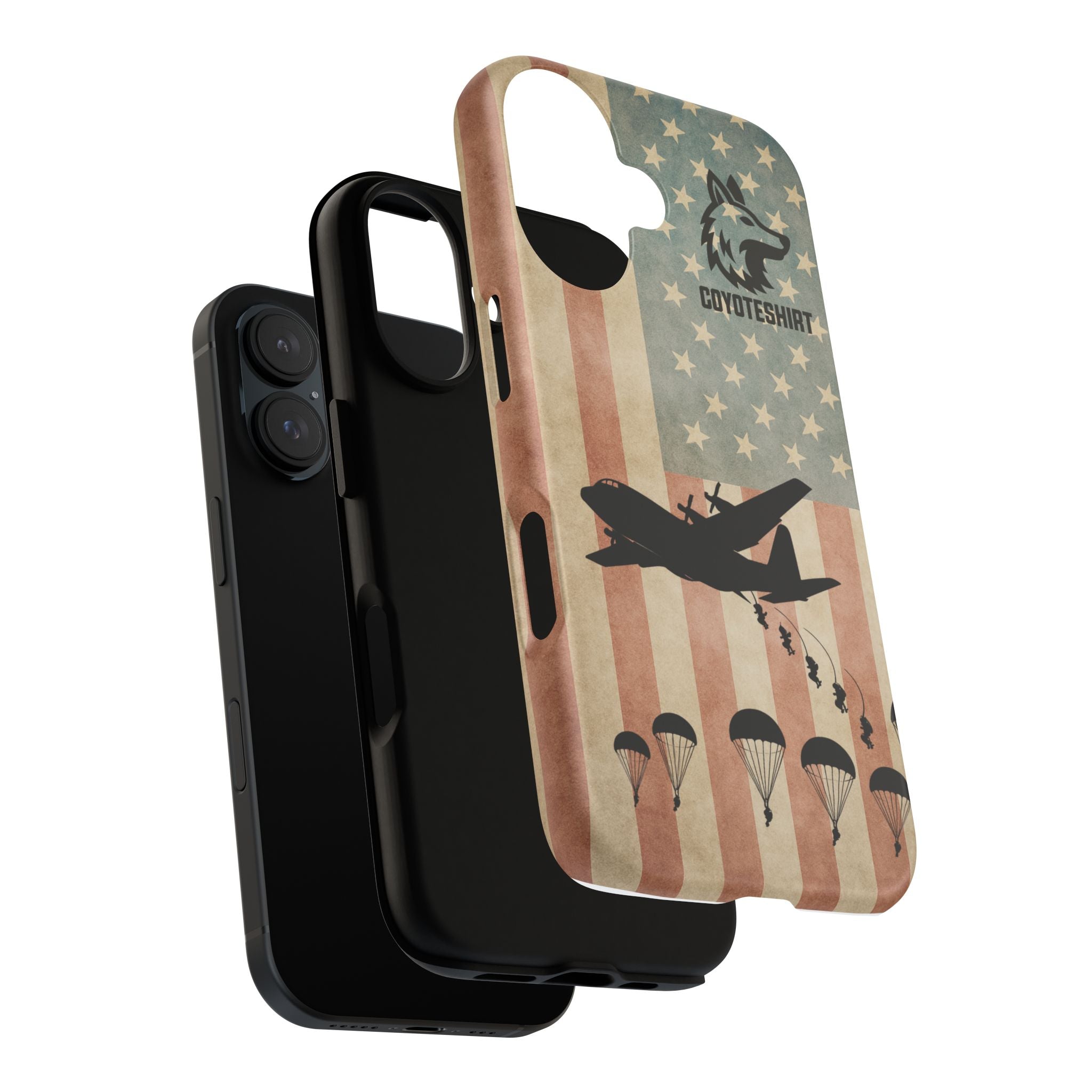 Military Paratrooper American Flag Phone Case