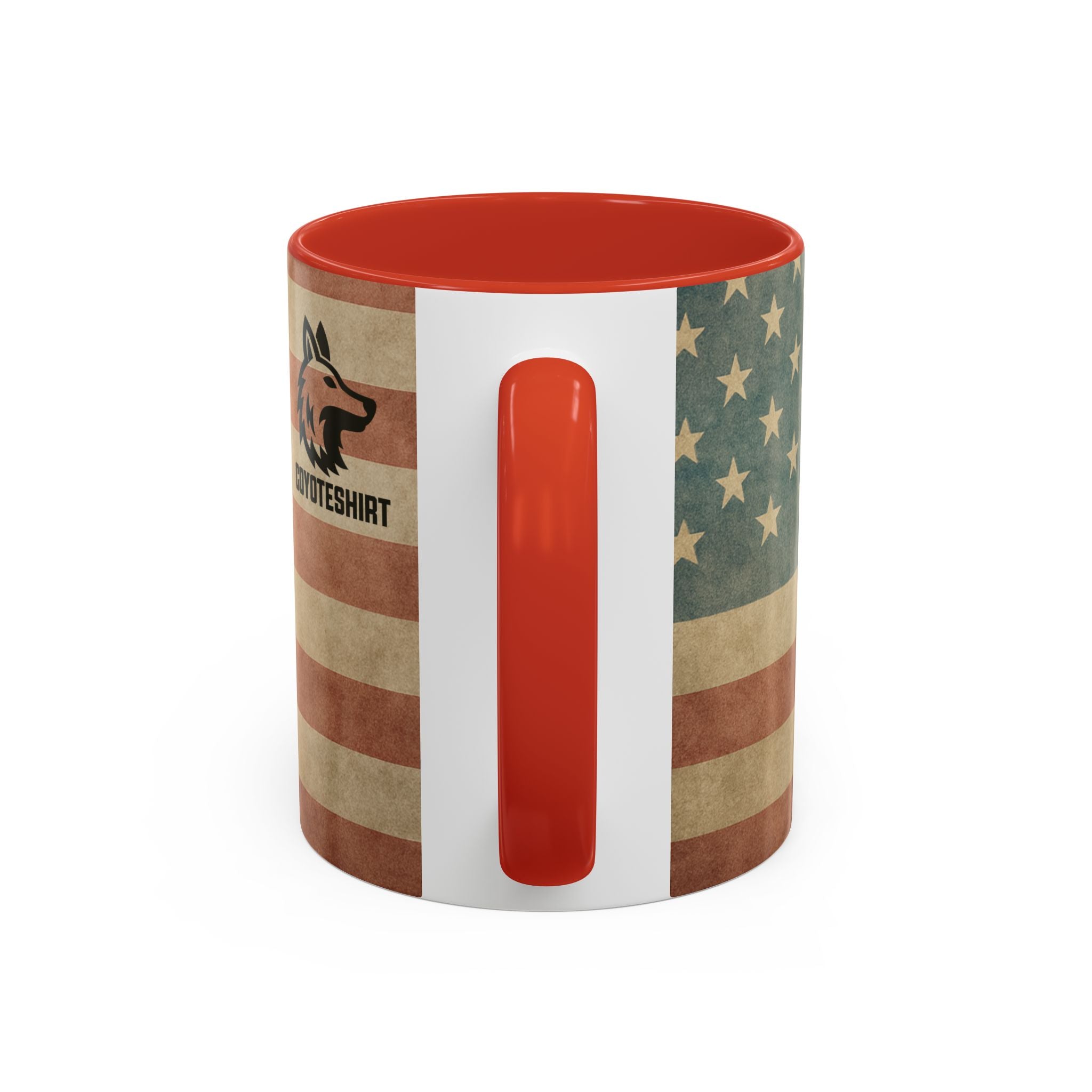 Patriotic Airborne Paratrooper Coffee Mug — Vintage American Flag Military Gift