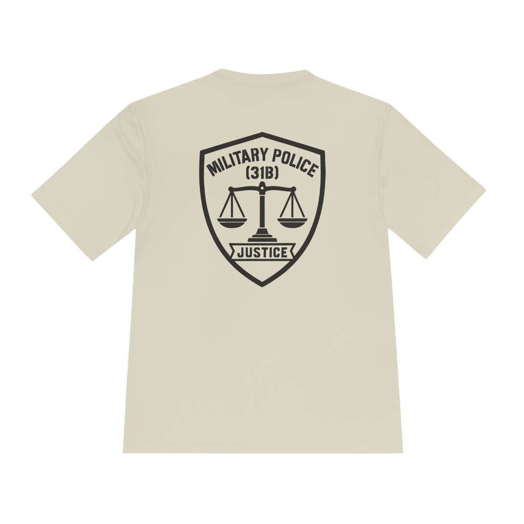 Military Police (31B) Justice T-Shirt — Scales Badge Tee