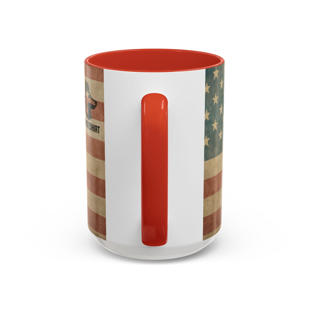 Patriotic Airborne Paratrooper Coffee Mug — Vintage American Flag Military Gift