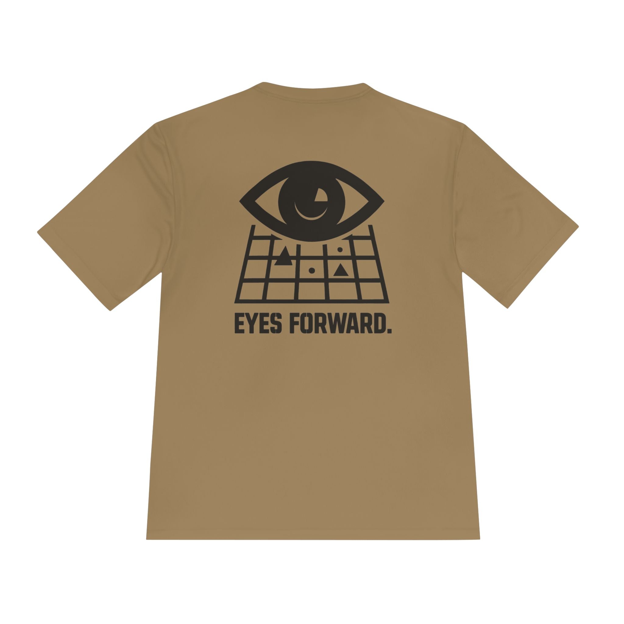 Eyes Forward Intel Analyst Tee — Minimalist Eye Logo Moisture-Wicking Shirt