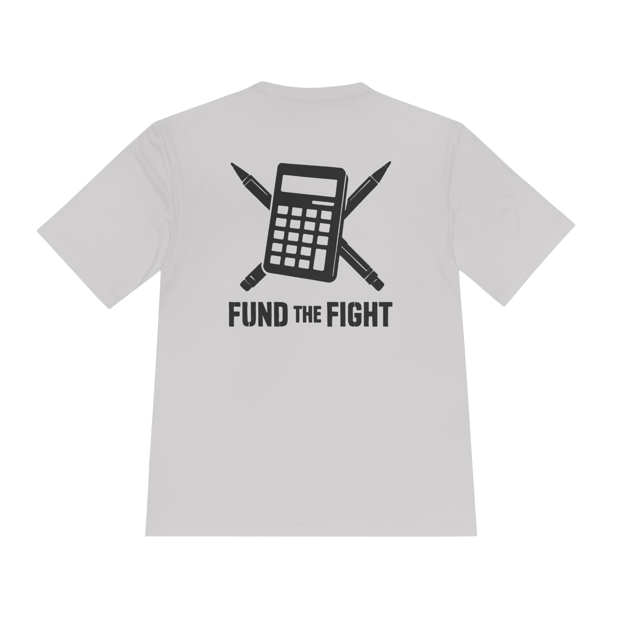 Fund the Fight Tee Budget Analyst — Calculator & Pens Graphic Moisture‑Wicking Shirt