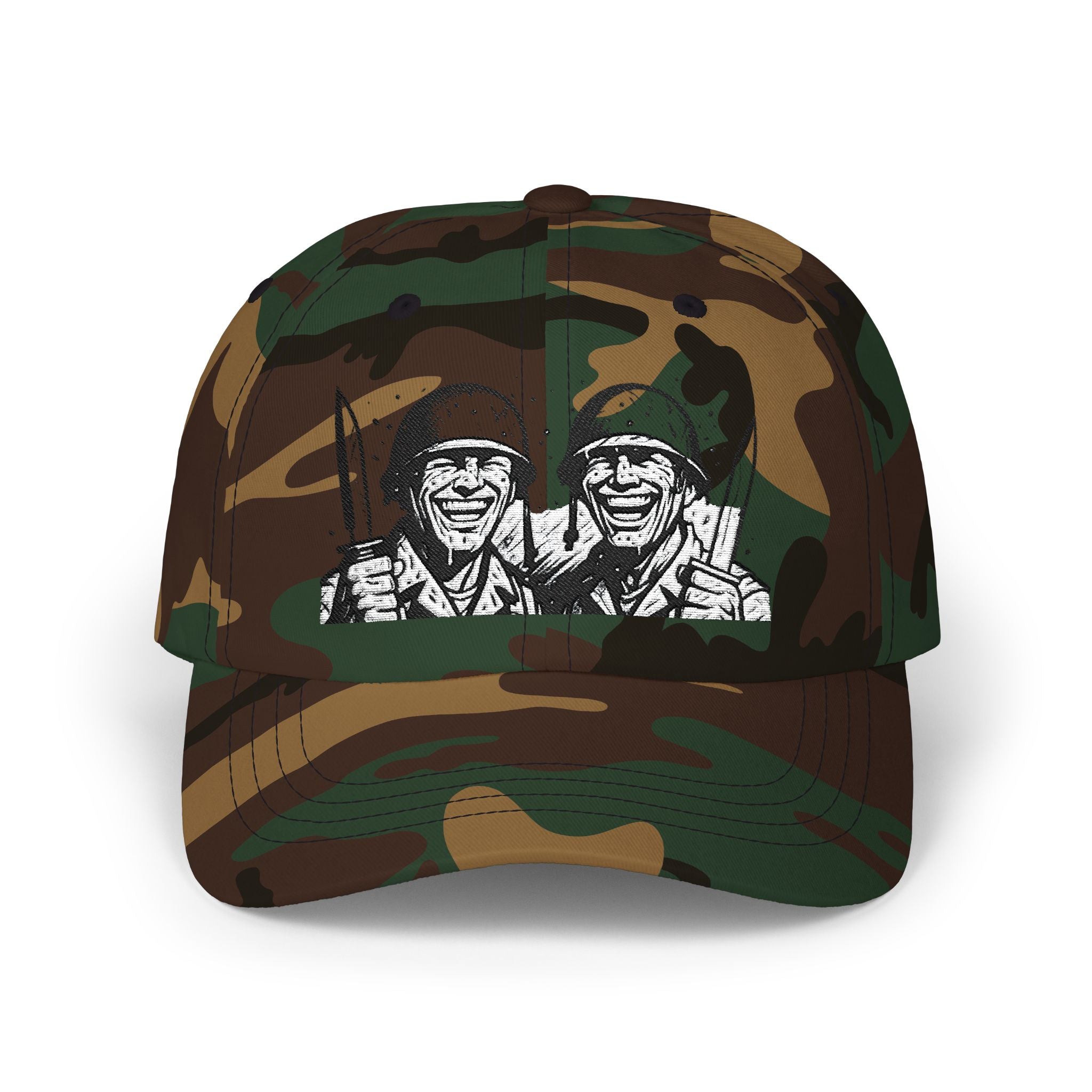 Vintage Soldier Smile Dad Cap – Retro WWII Troops Baseball Hat