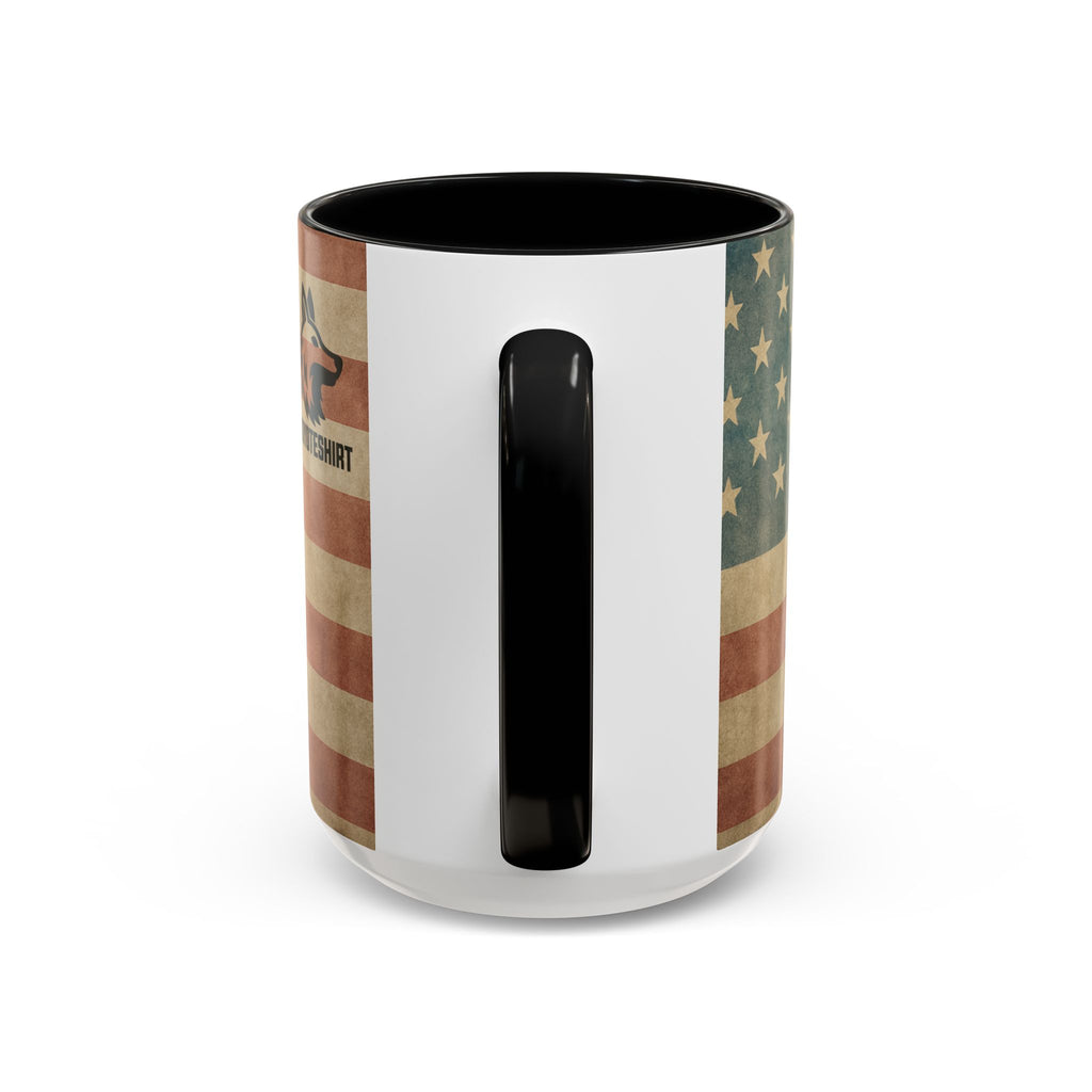 Patriotic Airborne Paratrooper Coffee Mug — Vintage American Flag Military Gift