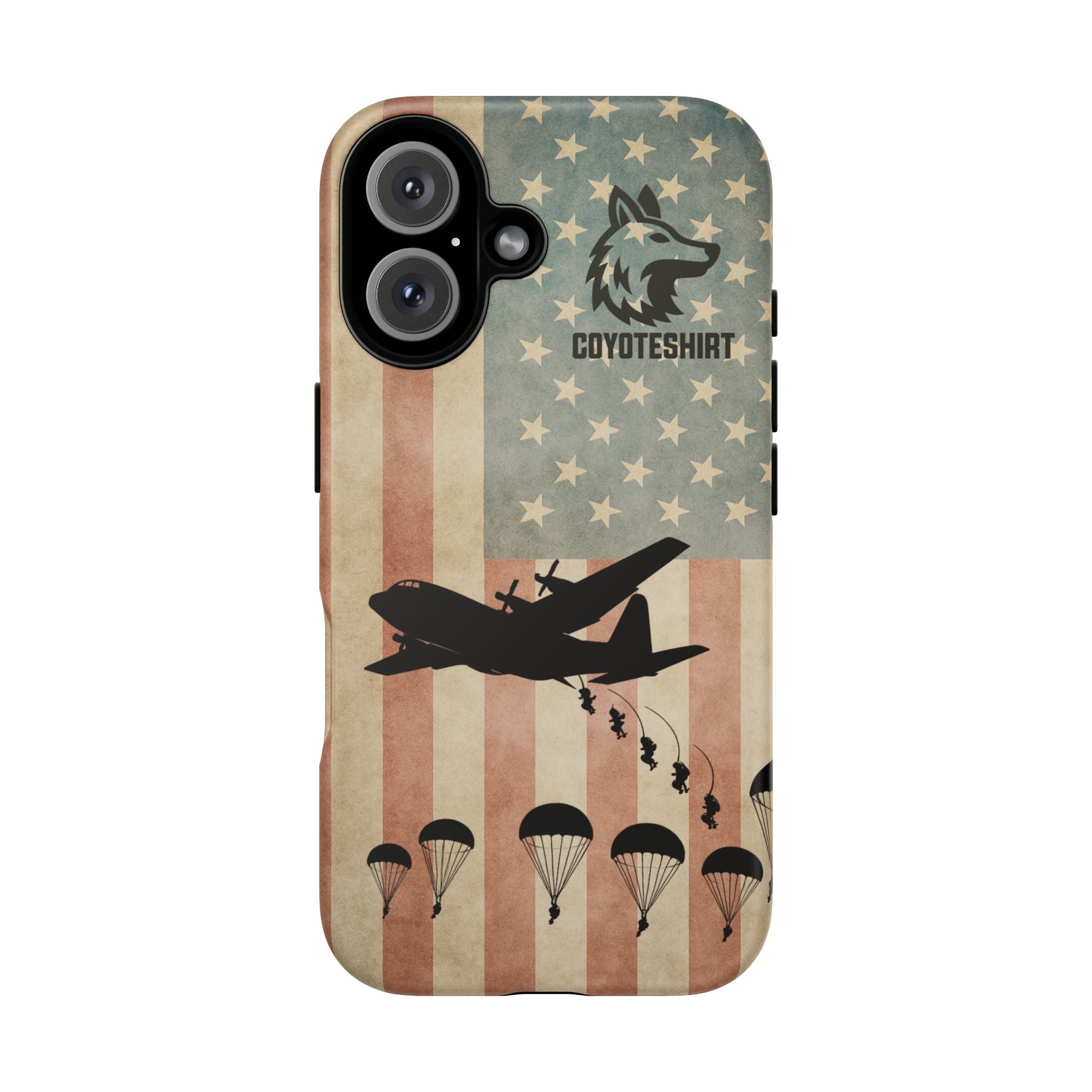 Military Paratrooper American Flag Phone Case
