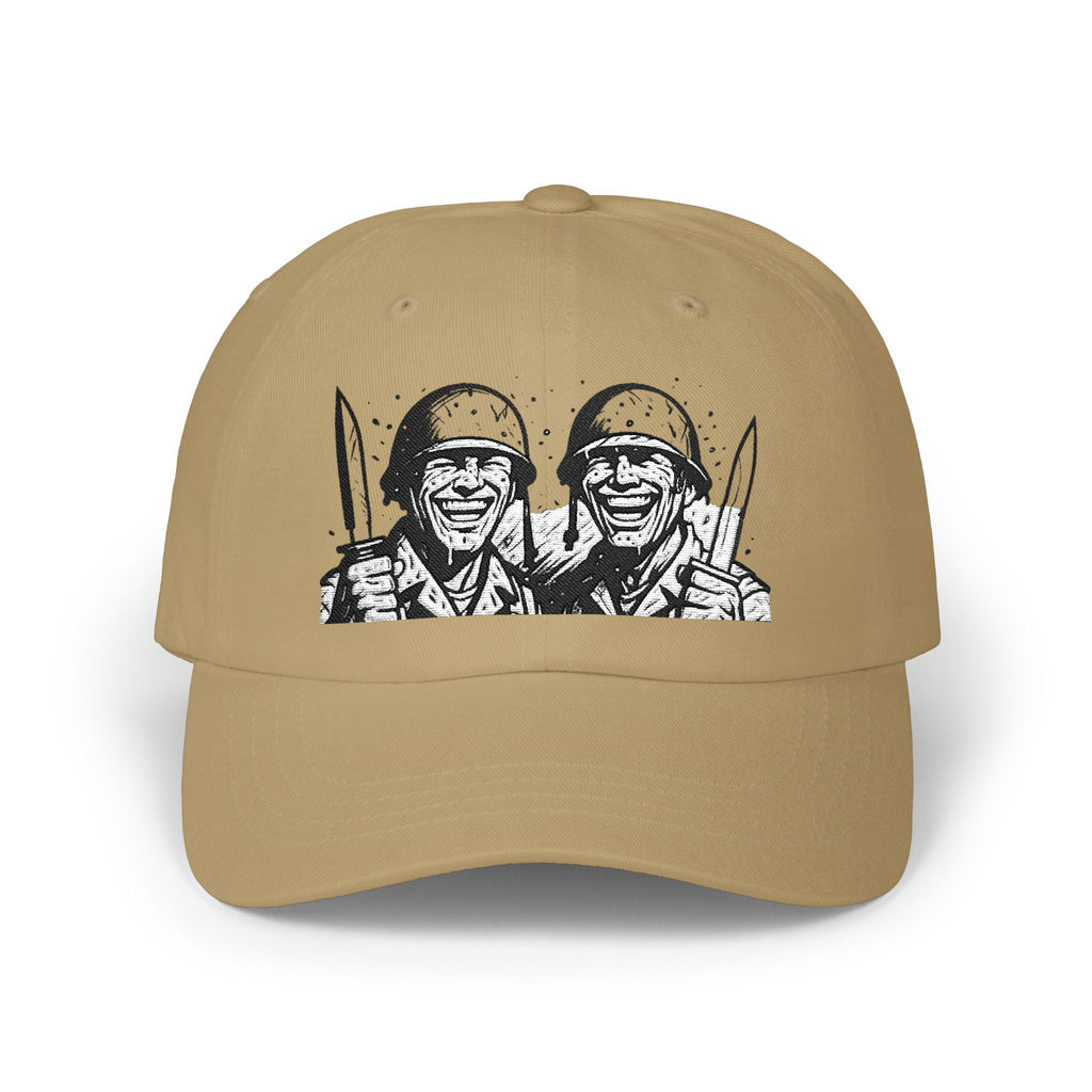 Vintage Soldier Smile Dad Cap – Retro WWII Troops Baseball Hat