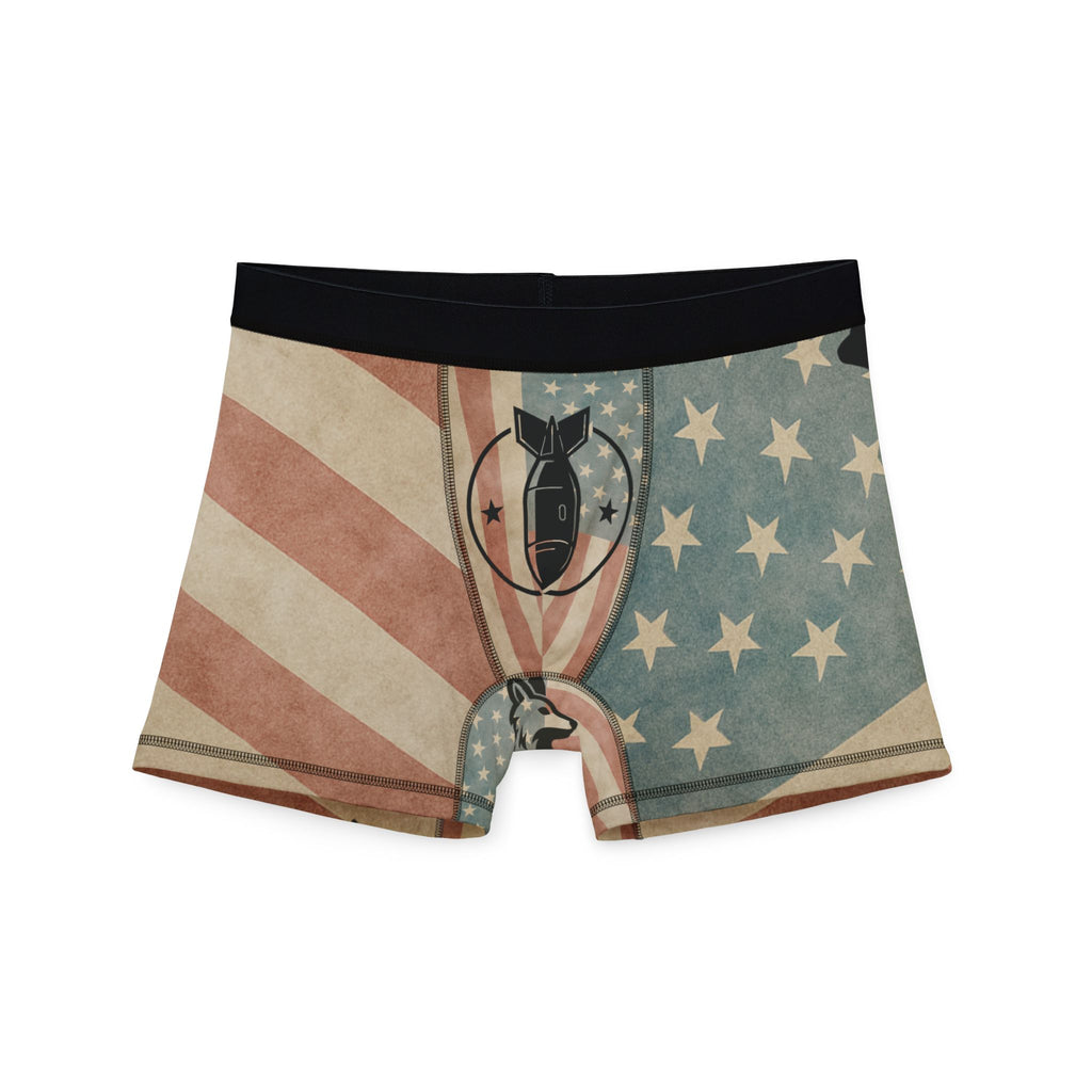 American Flag Boxer Briefs — Vintage Patriotic Men’s Underwear