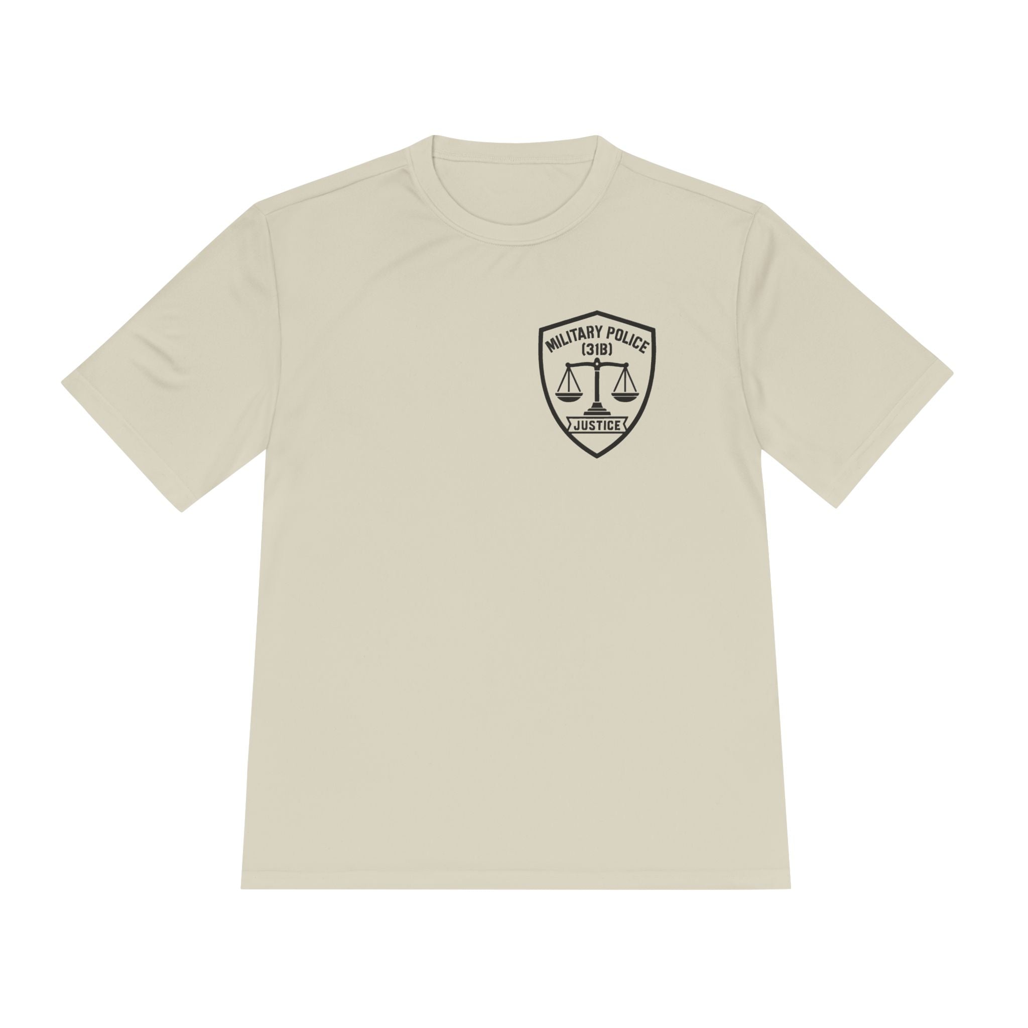 Military Police (31B) Justice T-Shirt — Scales Badge Tee
