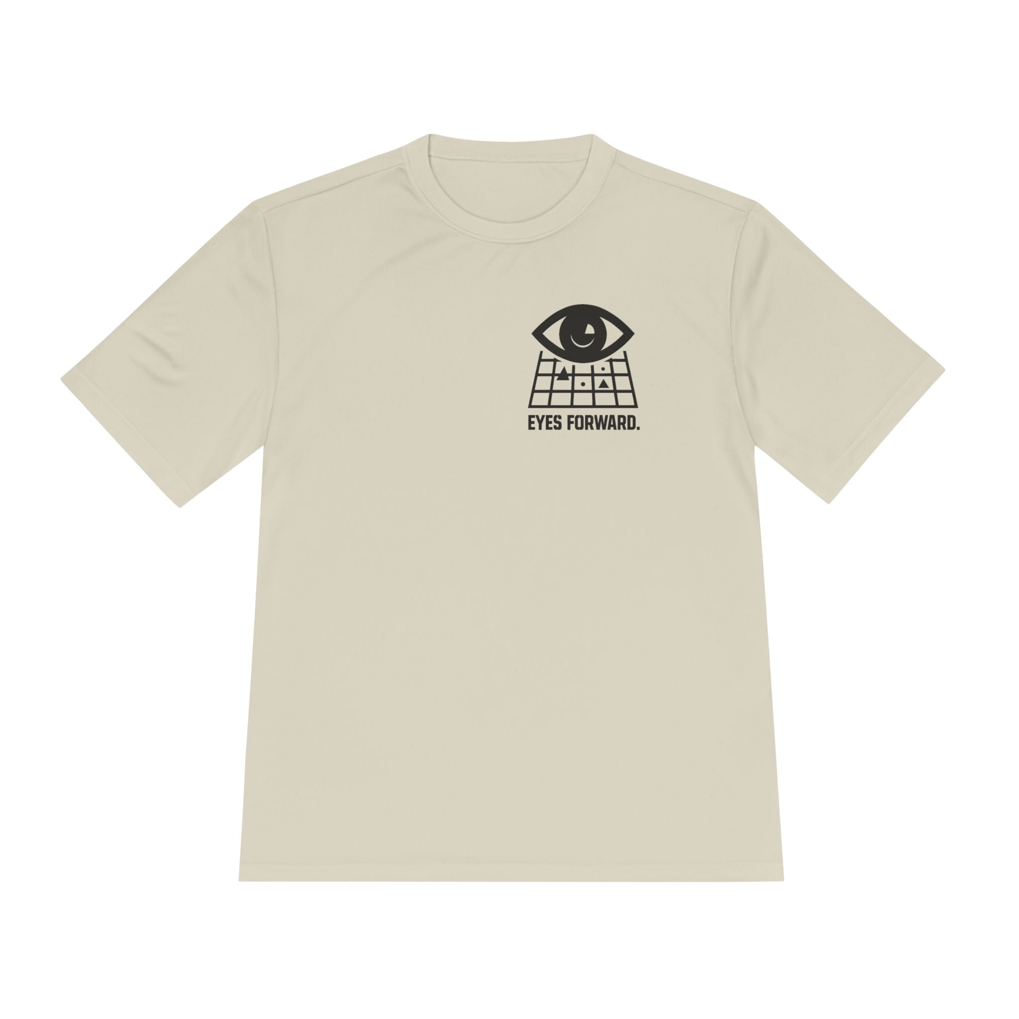 Eyes Forward Intel Analyst Tee — Minimalist Eye Logo Moisture-Wicking Shirt