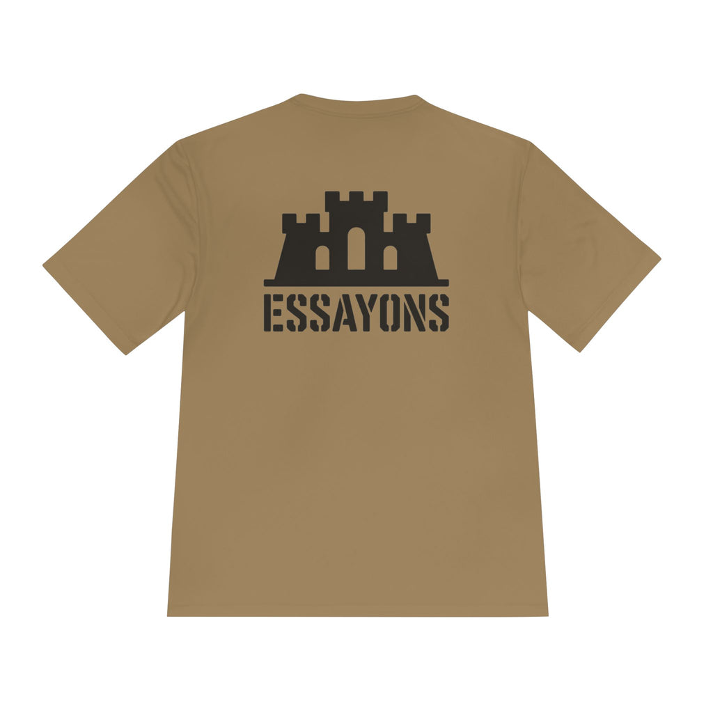 Essayons Castle Logo Tee — Military-Inspired Moisture-Wicking T-Shirt