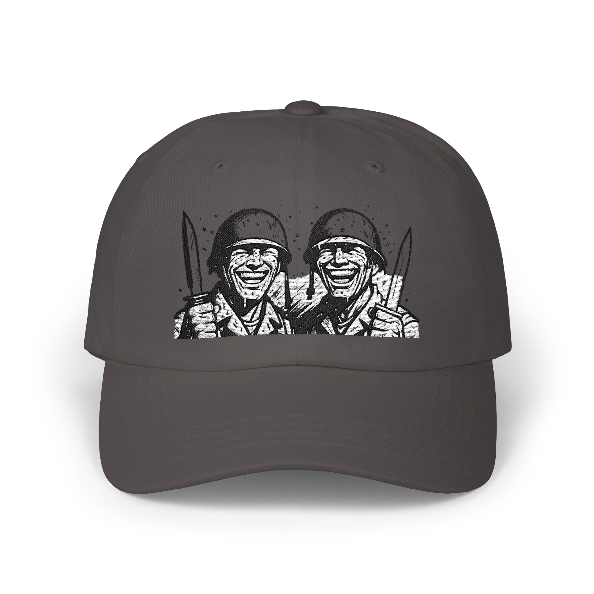 Vintage Soldier Smile Dad Cap – Retro WWII Troops Baseball Hat