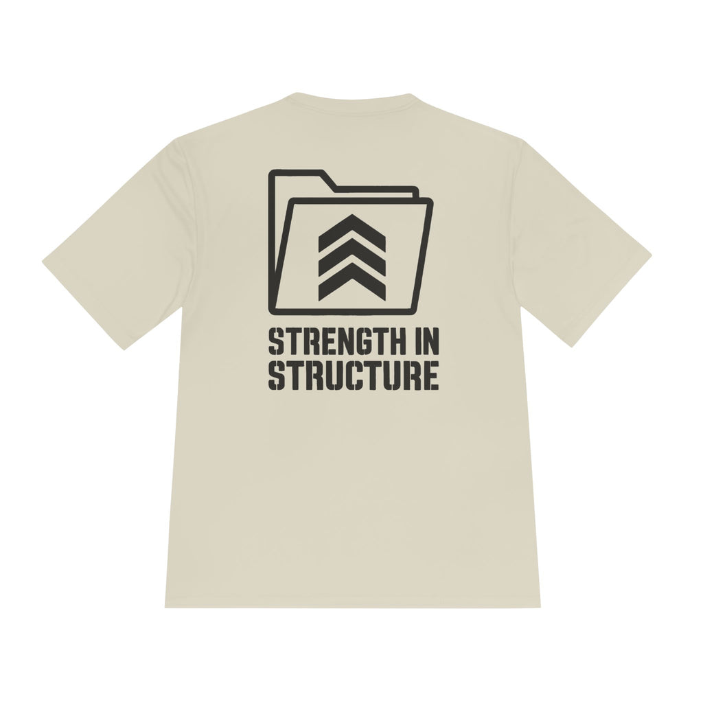 Strength In Structure Human Resources T‑Shirt — Minimalist Folder Logo Tee