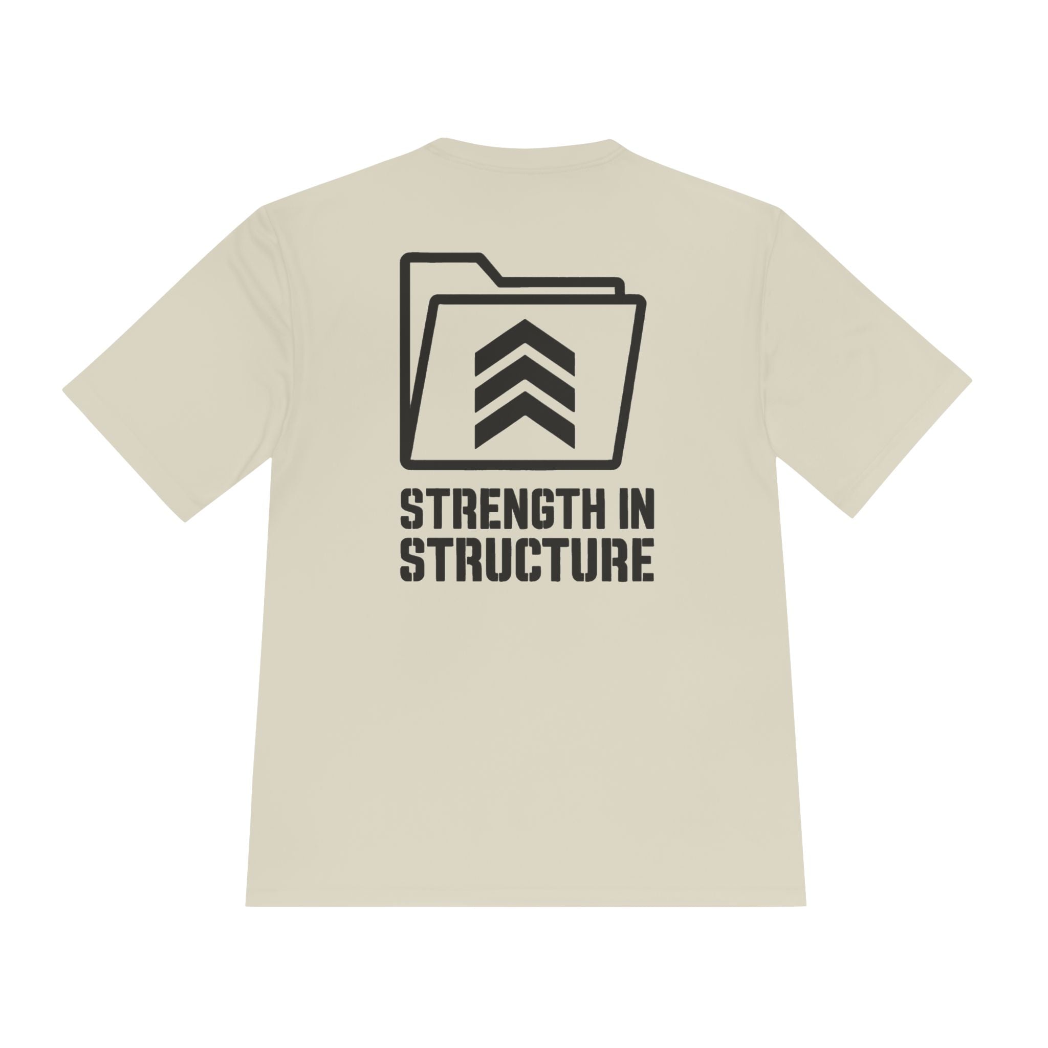 Strength In Structure Human Resources T‑Shirt — Minimalist Folder Logo Tee