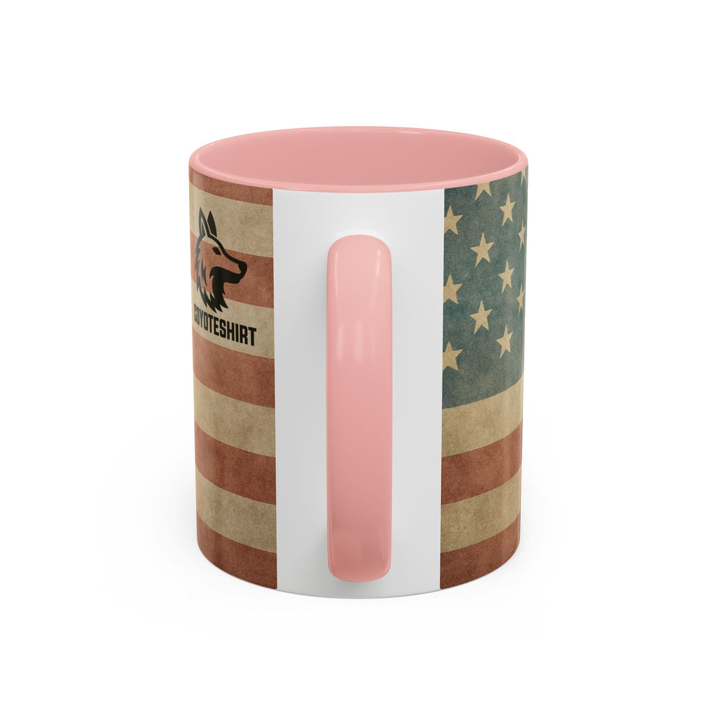 Patriotic Airborne Paratrooper Coffee Mug — Vintage American Flag Military Gift